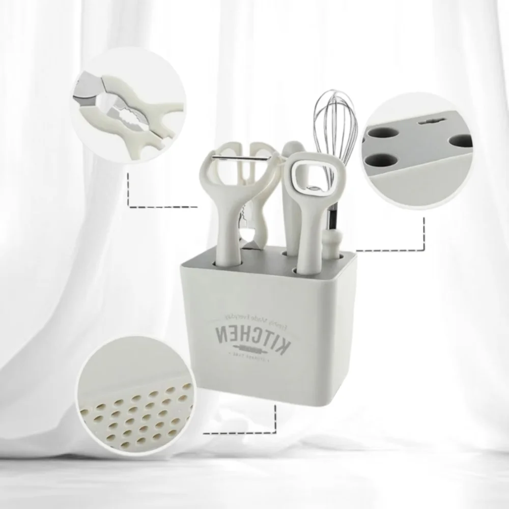 Kitchen Gadget ~ Small Tool Set for Your Kitchen with Storage. 6 Pcs NWT